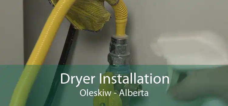 Dryer Installation Oleskiw - Alberta