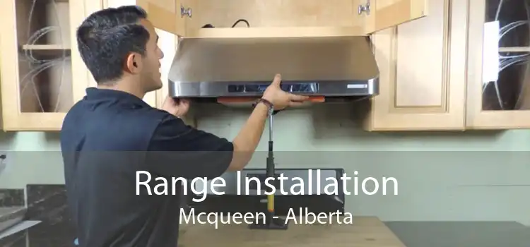 Range Installation Mcqueen - Alberta